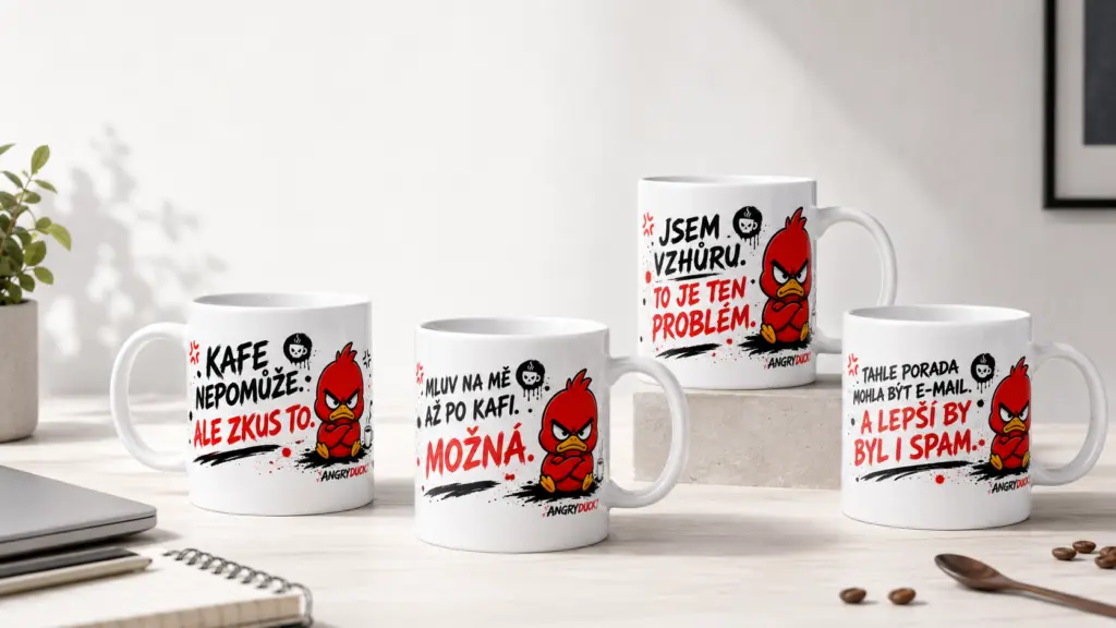 Chaos Mugs AngryDuck hrnky