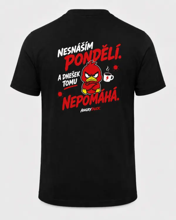 Chaos Tee AngryDuck – Nesnáším pondělí - Obrázek 1