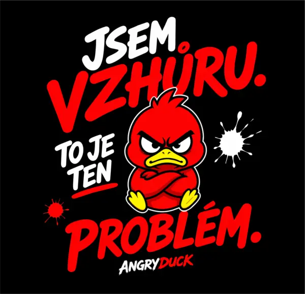 Chaos Tee AngryDuck – Jsem vzhůru - Obrázek 2