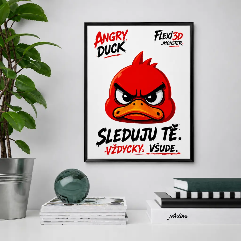 Chaos Poster AngryDuck Sleduju tě
