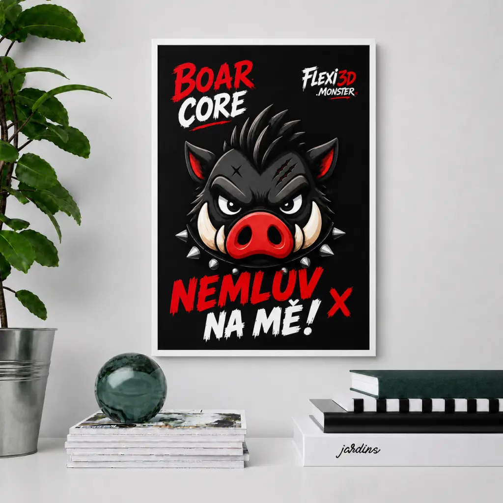 Chaos Poster – BoarCore: Nemluv na mě