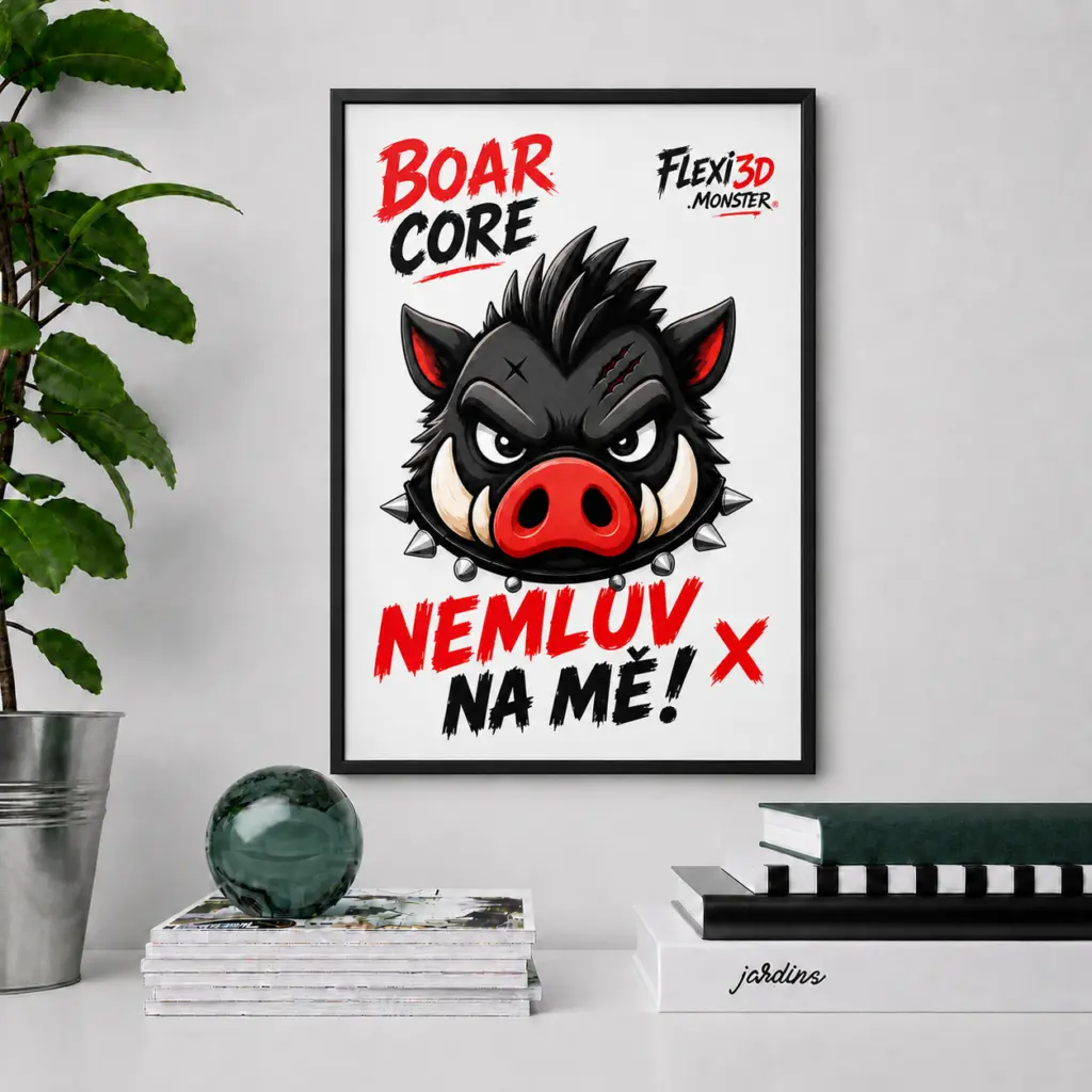 Chaos Poster – BoarCore: Nemluv na mě