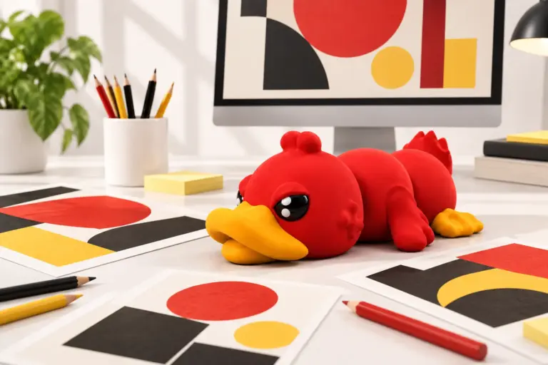 AngryDuck mezi grafickými návrhy